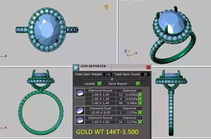 oval halo engagement ring