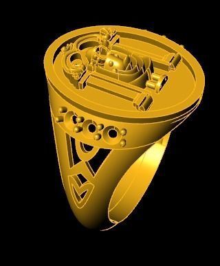 Balaji ring 3D print model_5