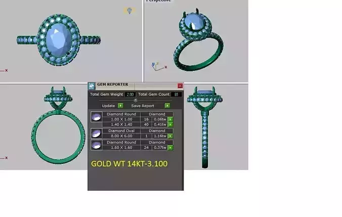 oval halo engagement ring