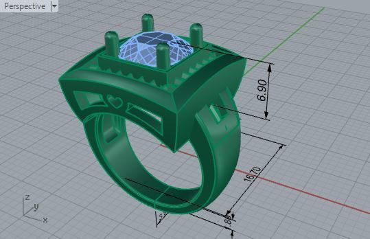 Engraved Band Ring 3225 3D print model 3D print model_7