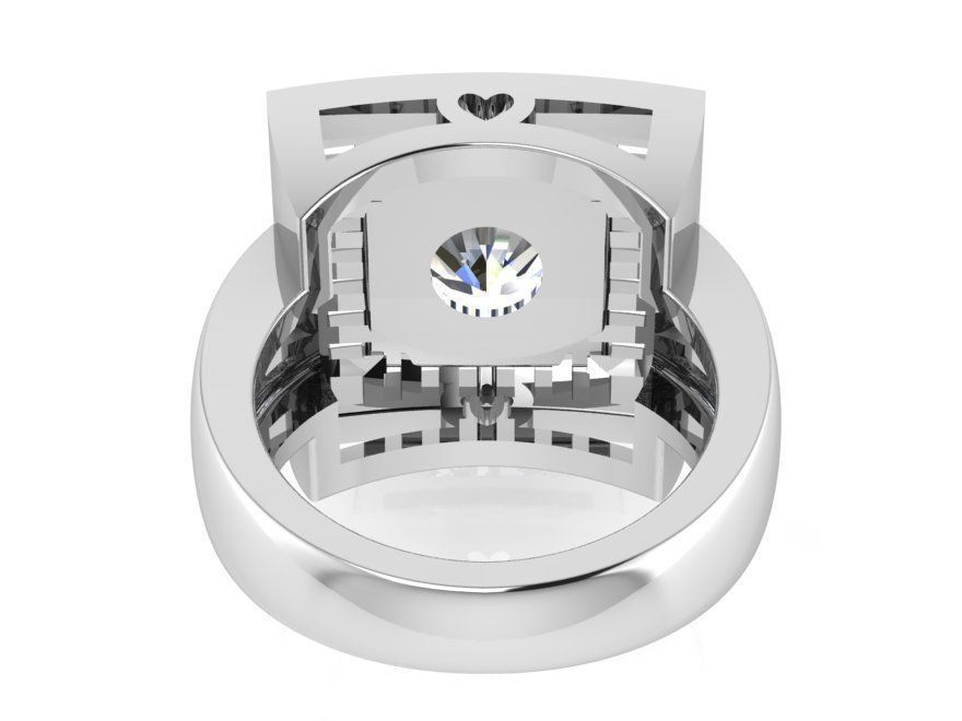 Engraved Band Ring 3225 3D print model 3D print model_3