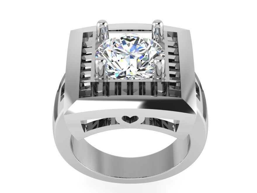 Engraved Band Ring 3225 3D print model 3D print model_2