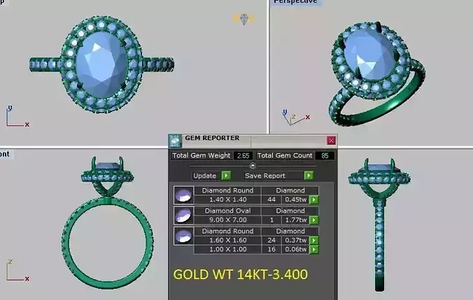 oval halo engagement ring