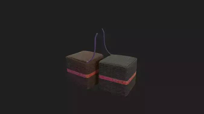 Sutli Bomb Fire cracker low poly MetaVerse GameReady 3D Assets