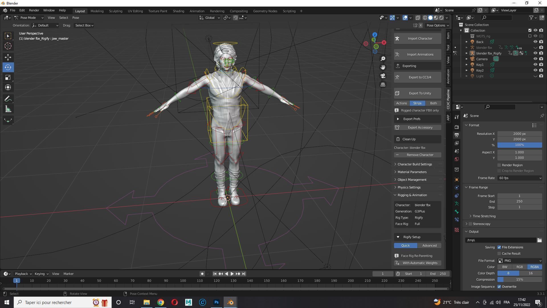 Asian Gangster Yakuza Low-poly 3D model_22