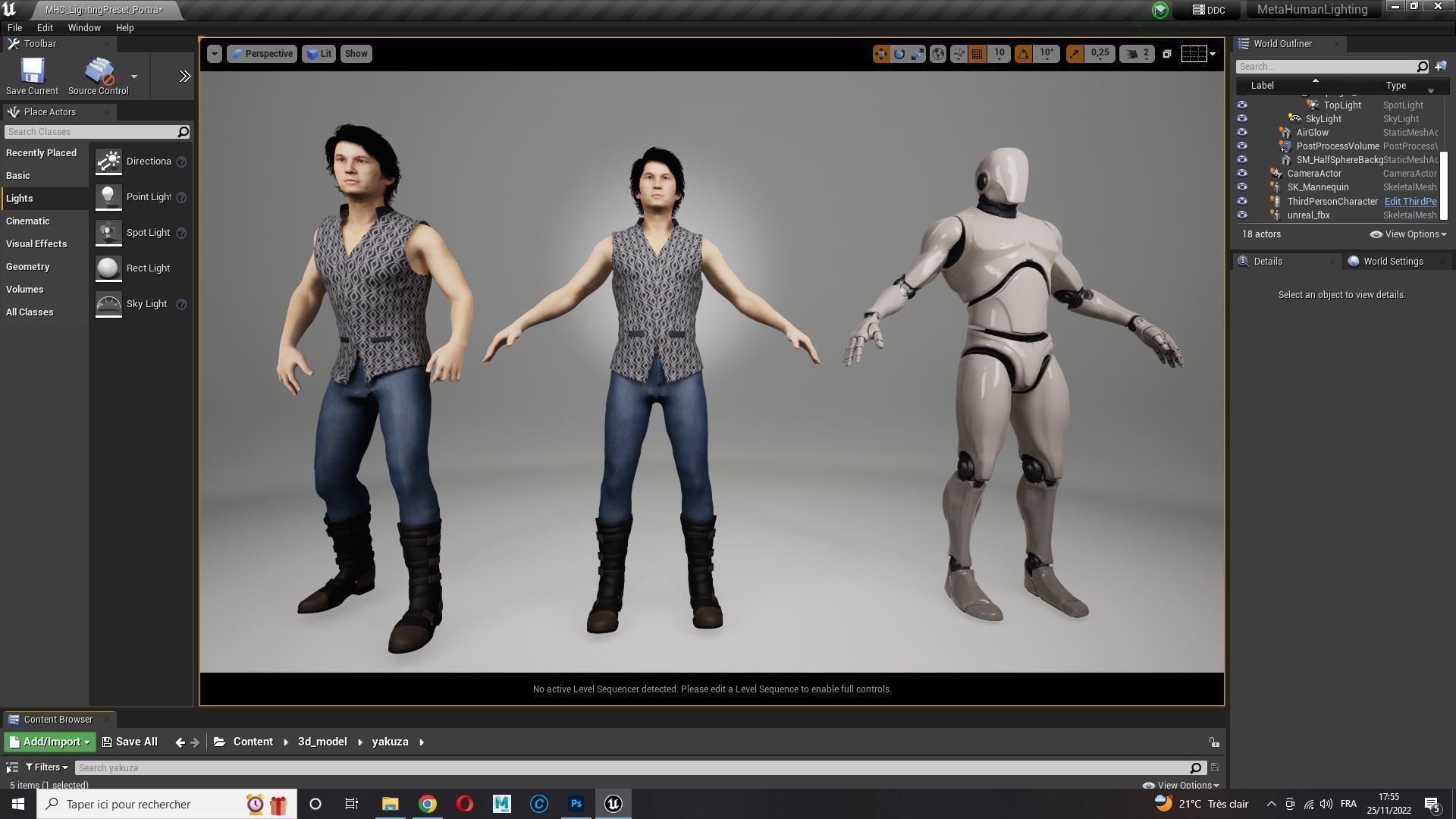 Asian Gangster Yakuza Low-poly 3D model_25