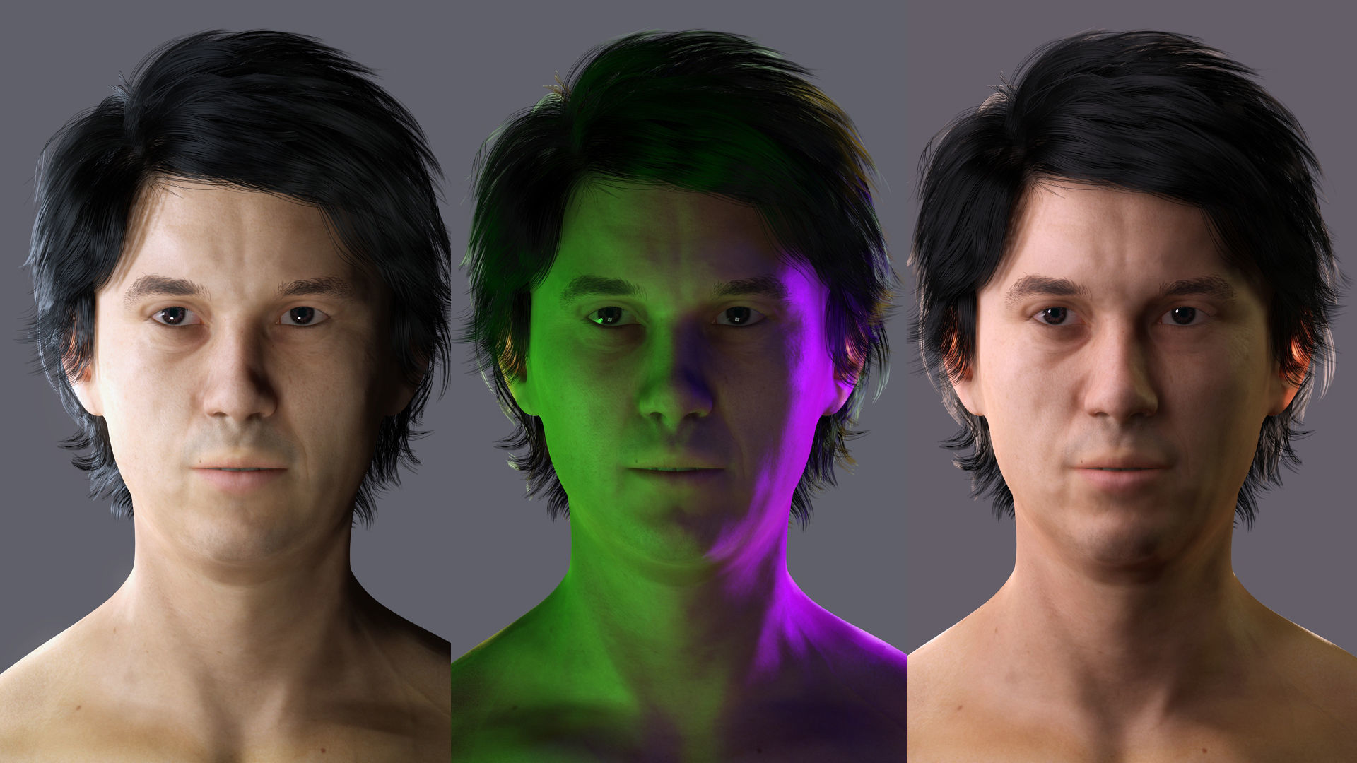 Asian Gangster Yakuza Low-poly 3D model_2