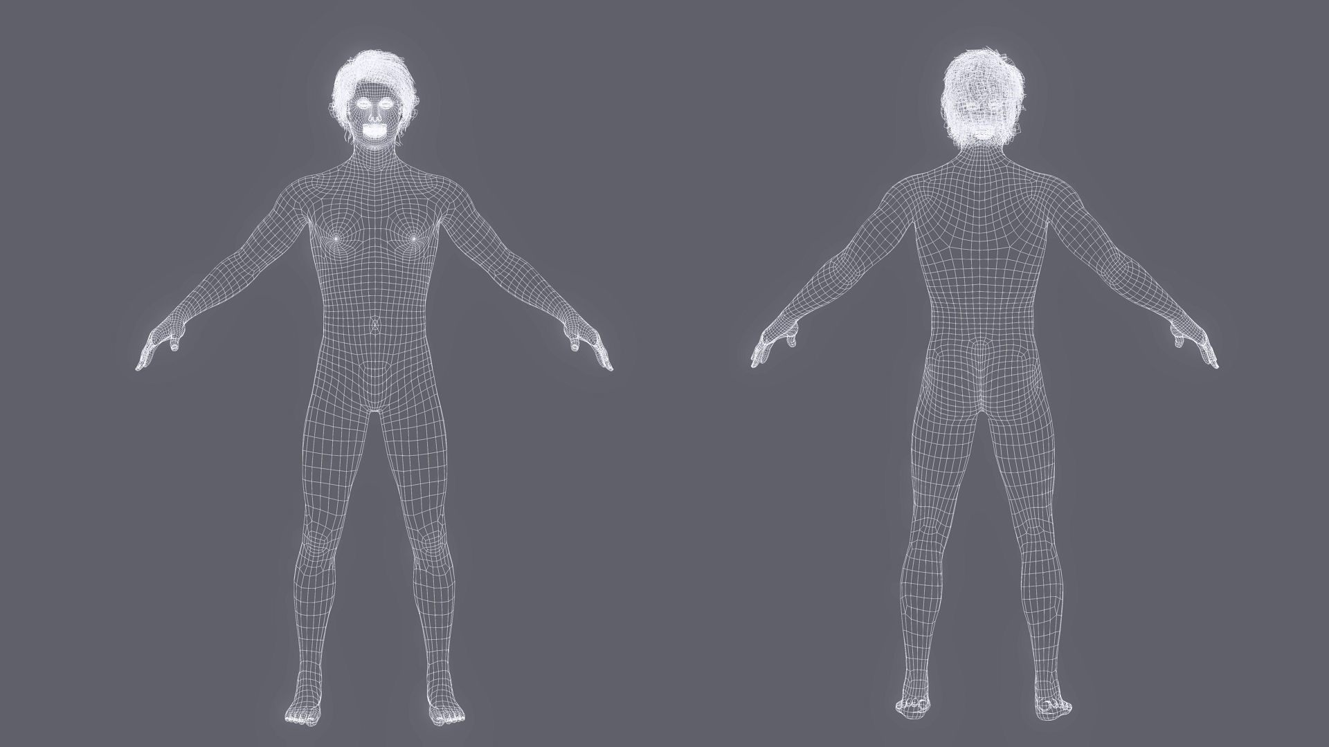 Asian Gangster Yakuza Low-poly 3D model_3