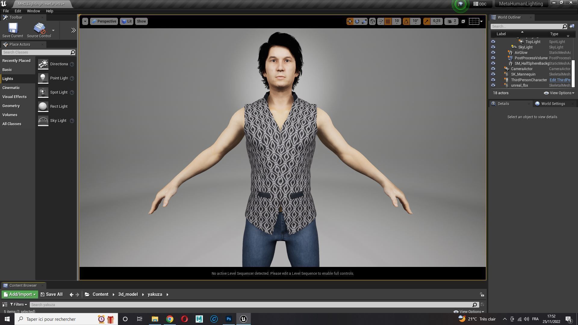 Asian Gangster Yakuza Low-poly 3D model_23