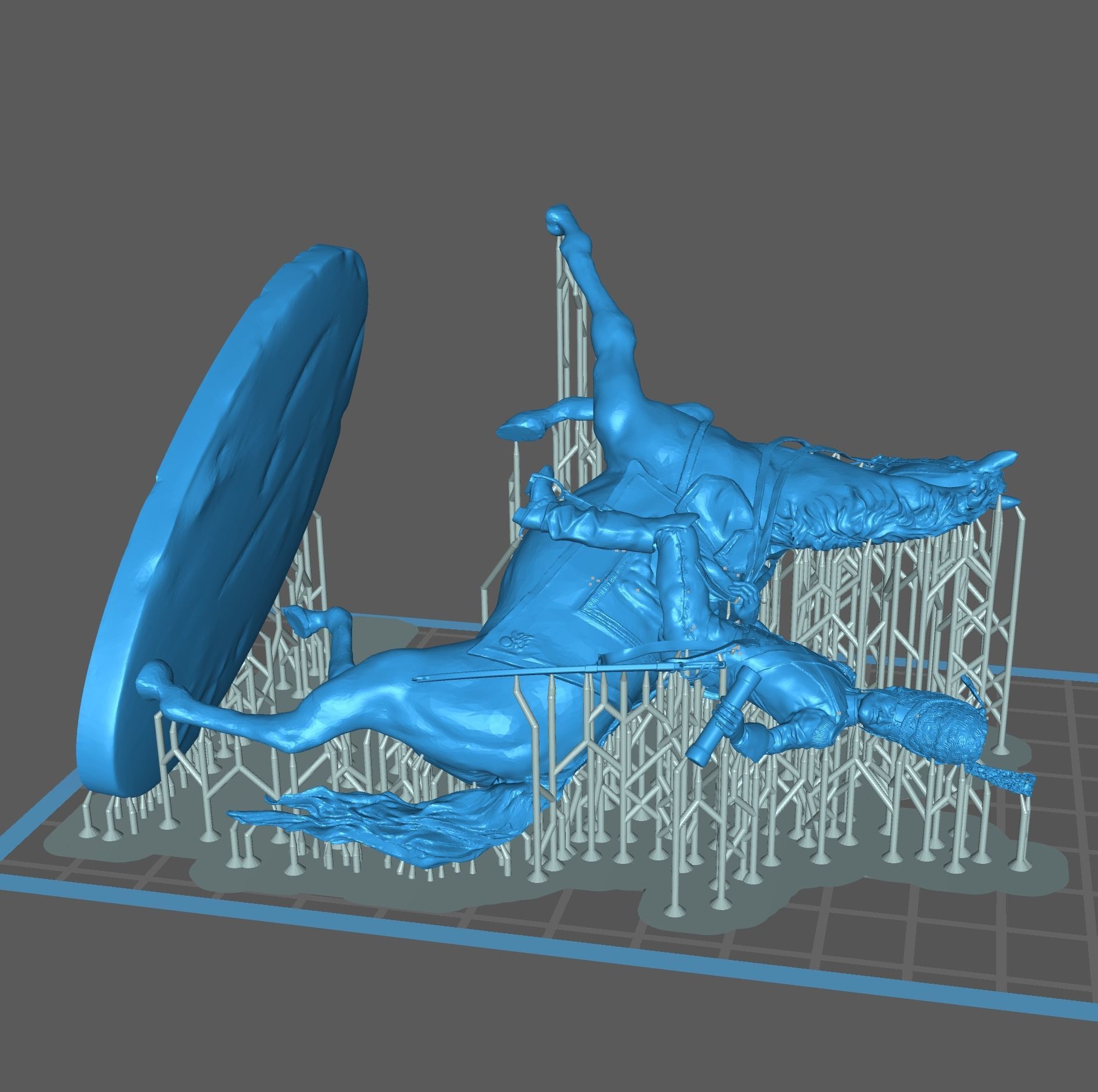 Napoleon cavalry officer 3D print model_6