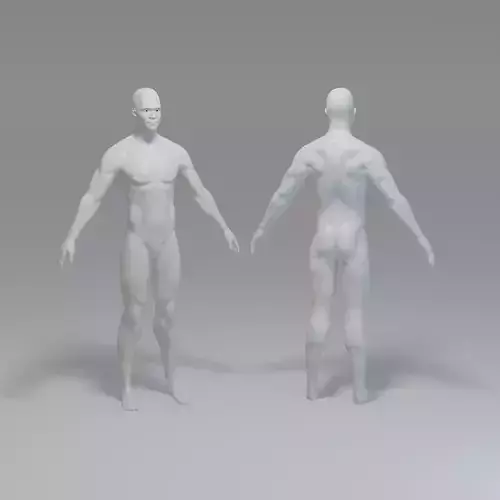 High Poly Male Character Mesh with 3 Million Verts