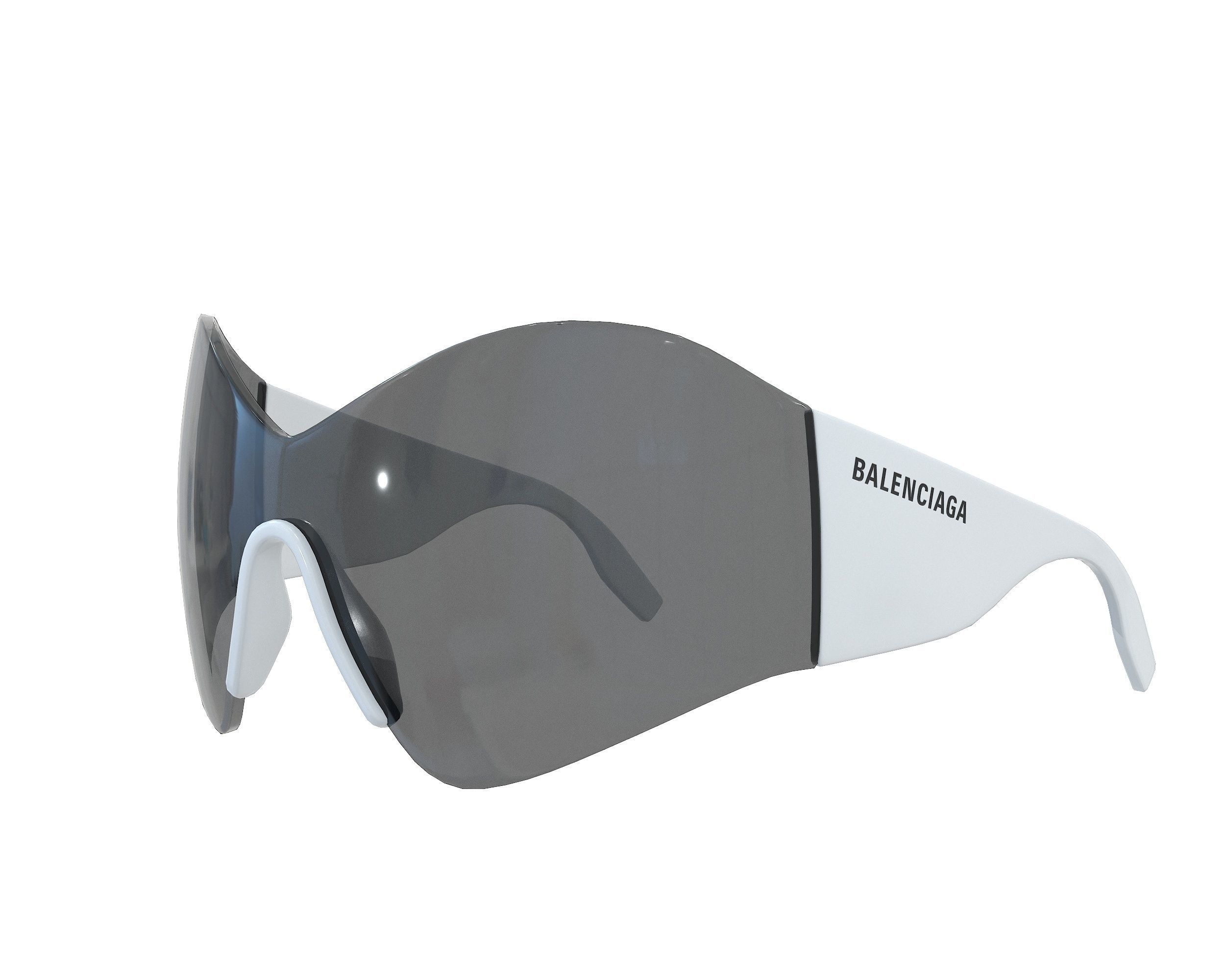 Balenciaga Mask Butterfly Sunglasses Low-poly 3D model_4