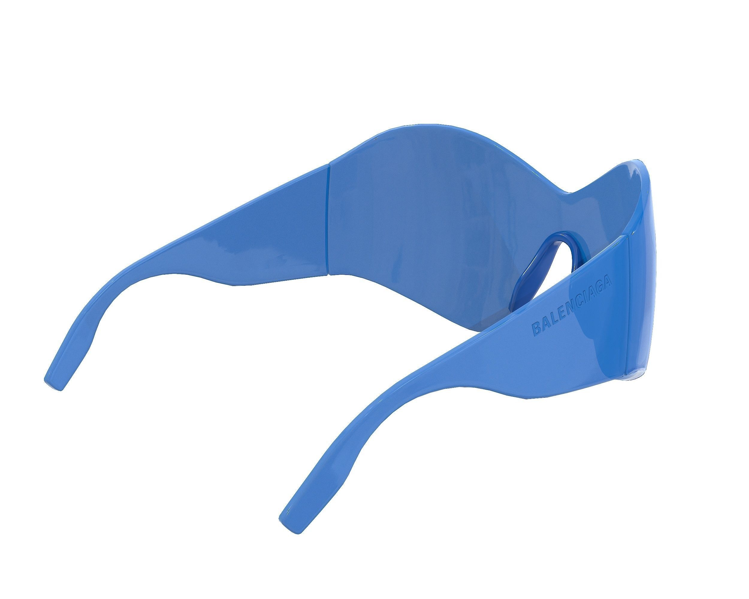 Balenciaga Mask Butterfly Sunglasses Low-poly 3D model_8