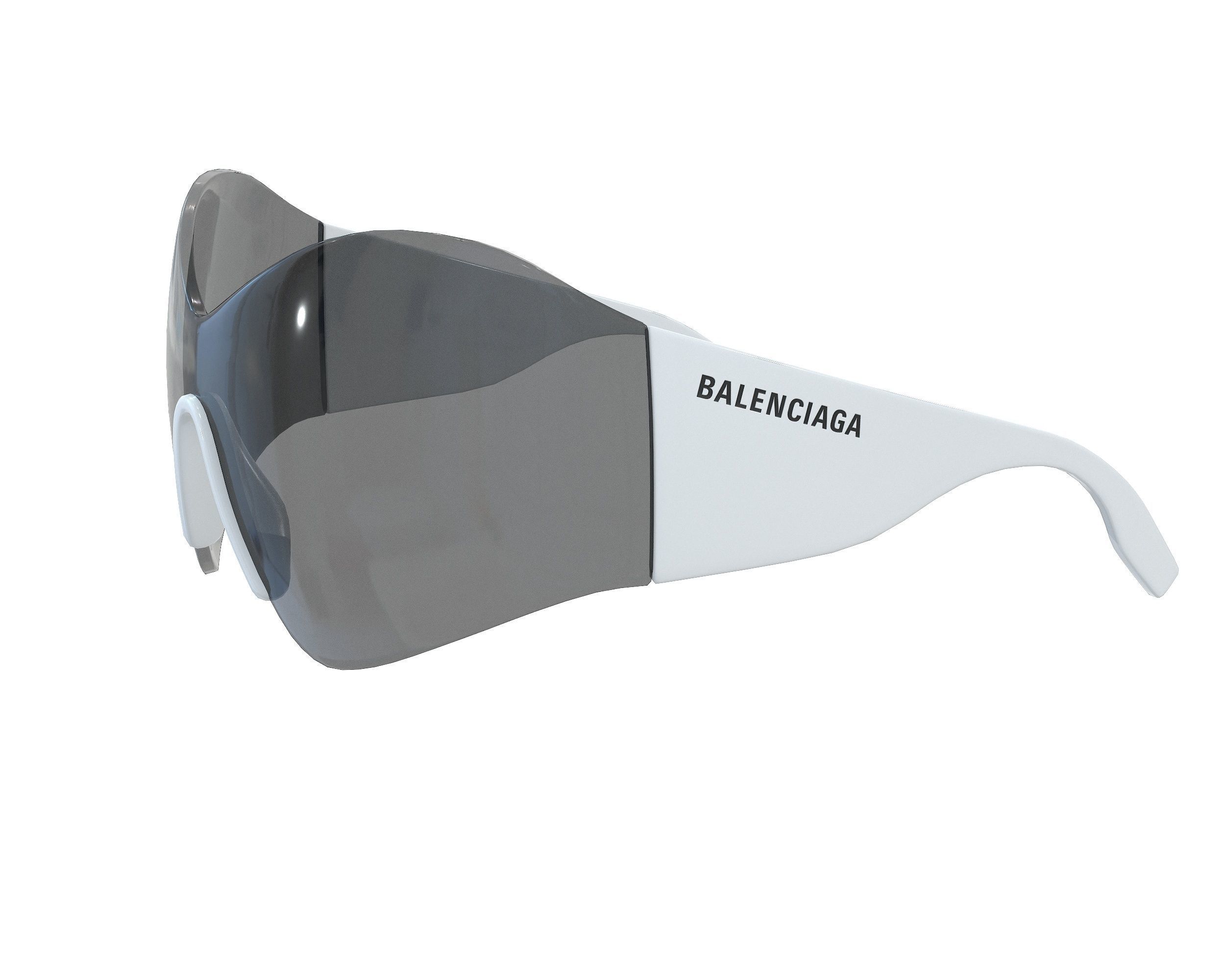 Balenciaga Mask Butterfly Sunglasses Low-poly 3D model_14