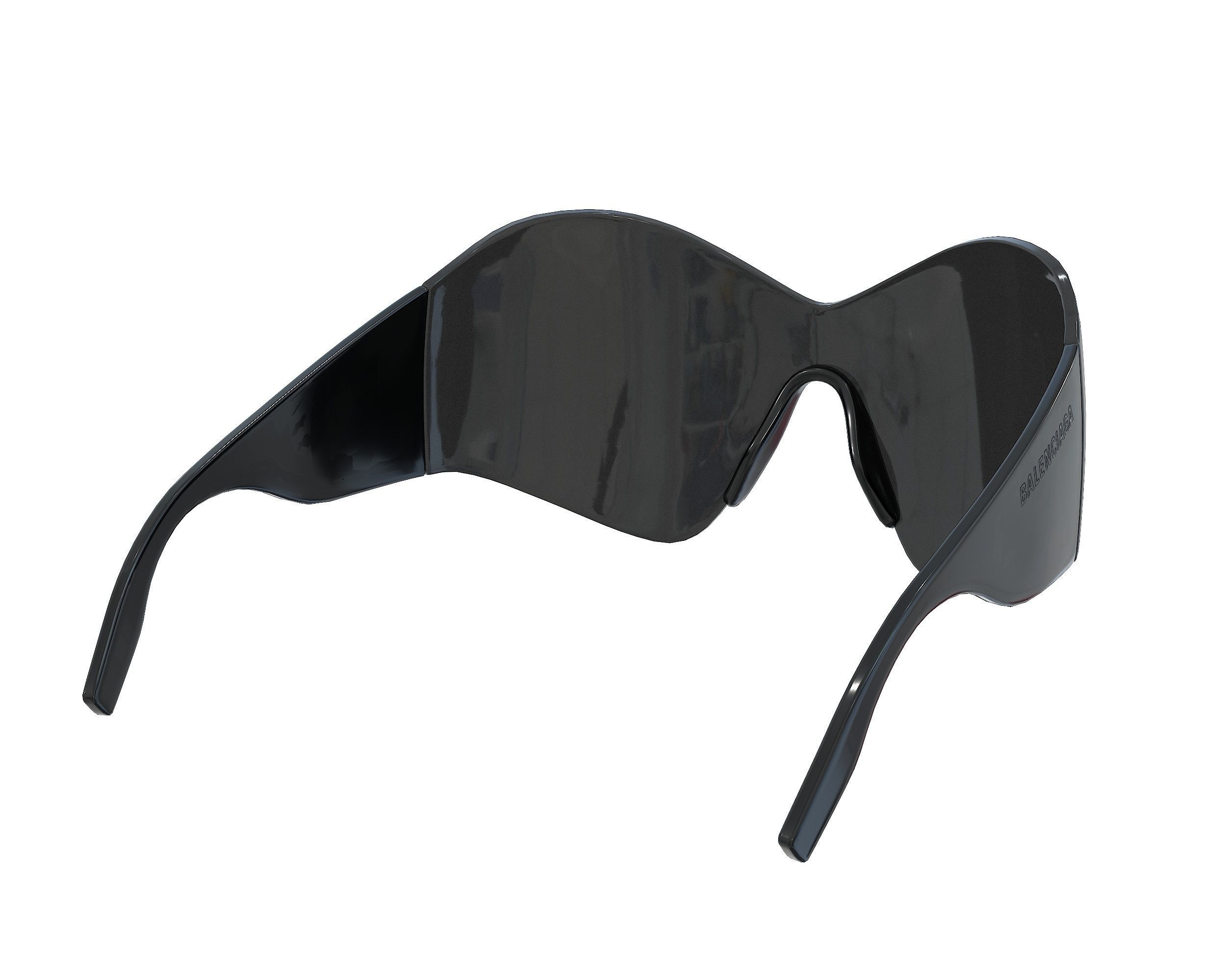 Balenciaga Mask Butterfly Sunglasses Low-poly 3D model_9