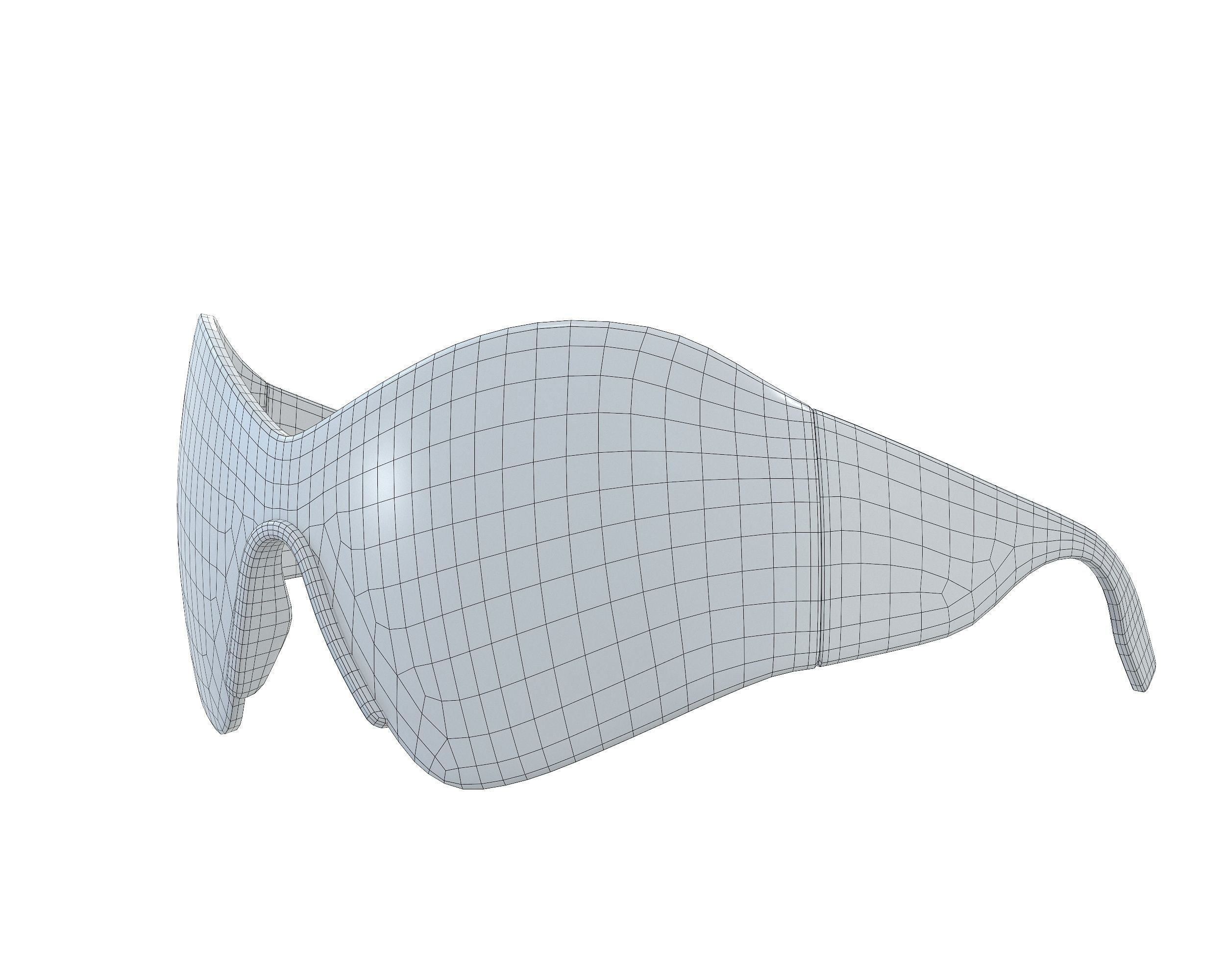 Balenciaga Mask Butterfly Sunglasses Low-poly 3D model_15