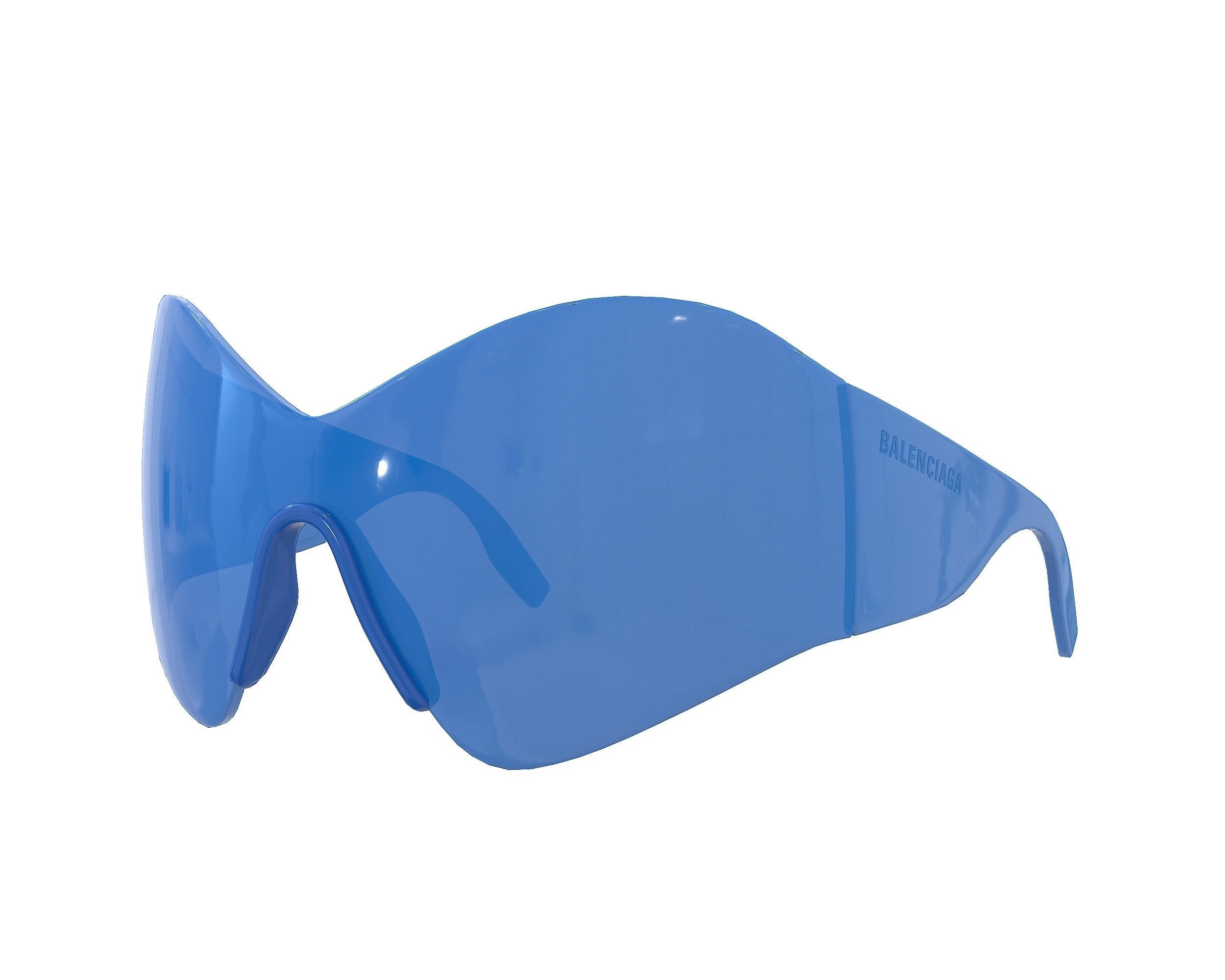 Balenciaga Mask Butterfly Sunglasses Low-poly 3D model_3