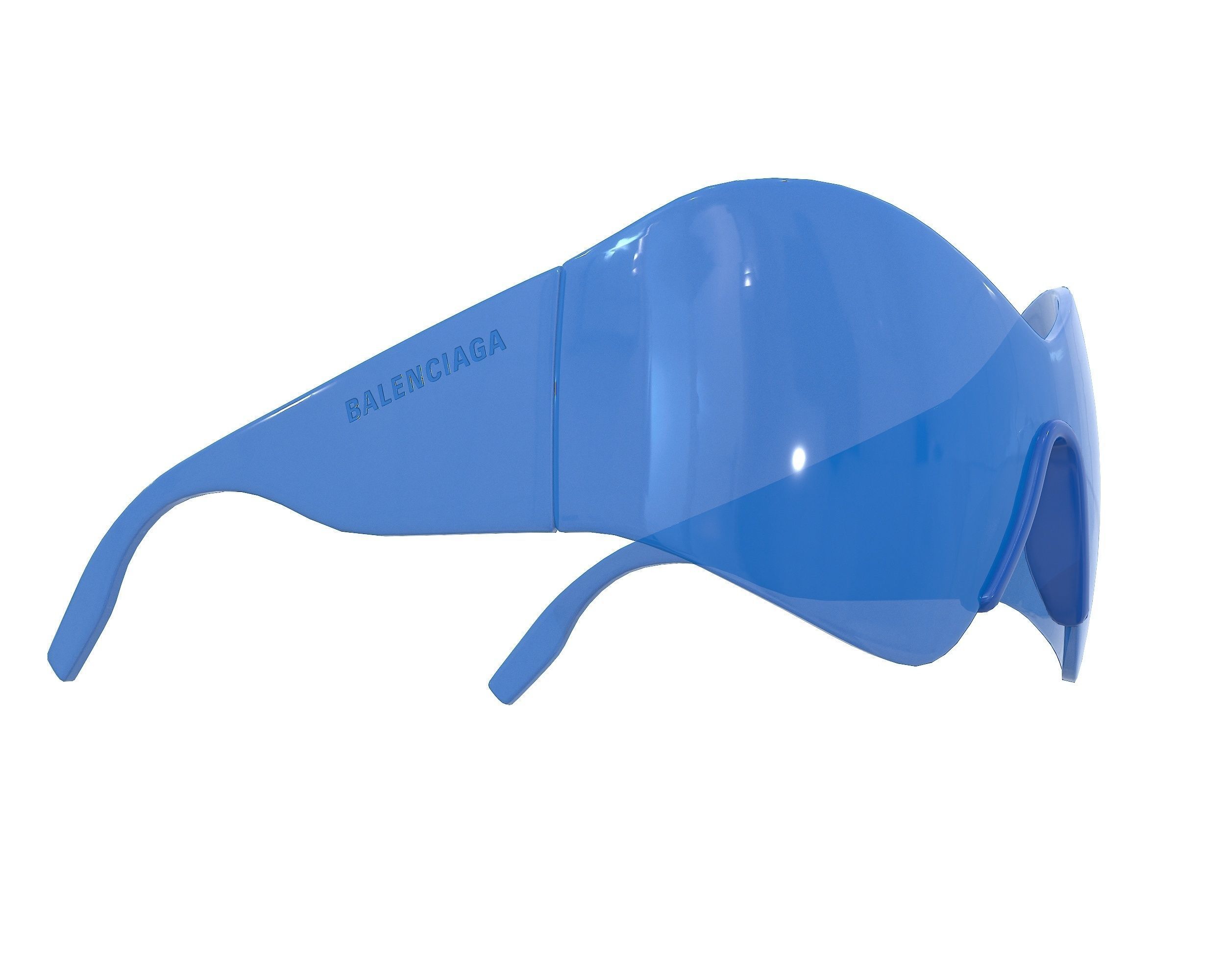 Balenciaga Mask Butterfly Sunglasses Low-poly 3D model_6