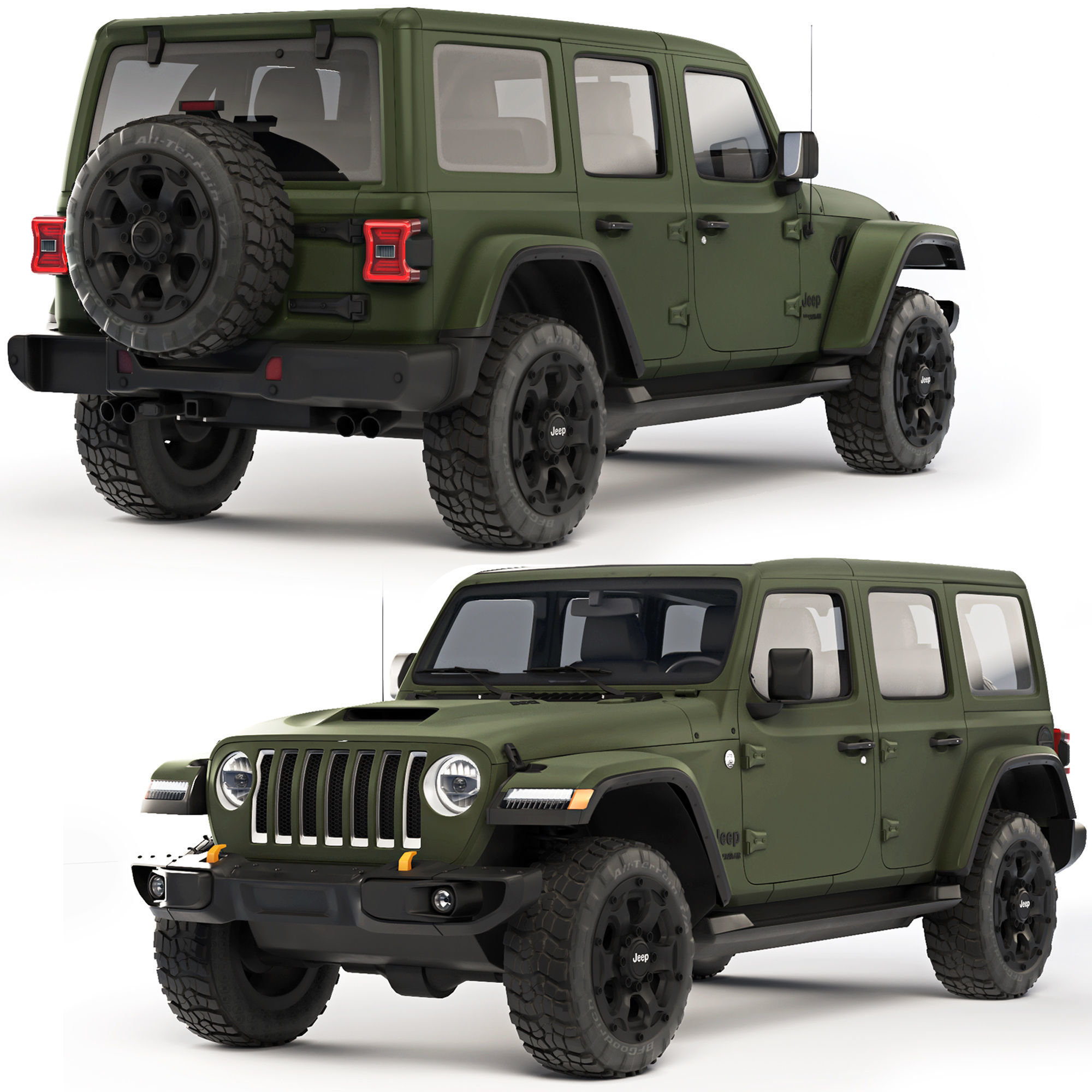 Jeep Wrangler 392 2022 3D model_11