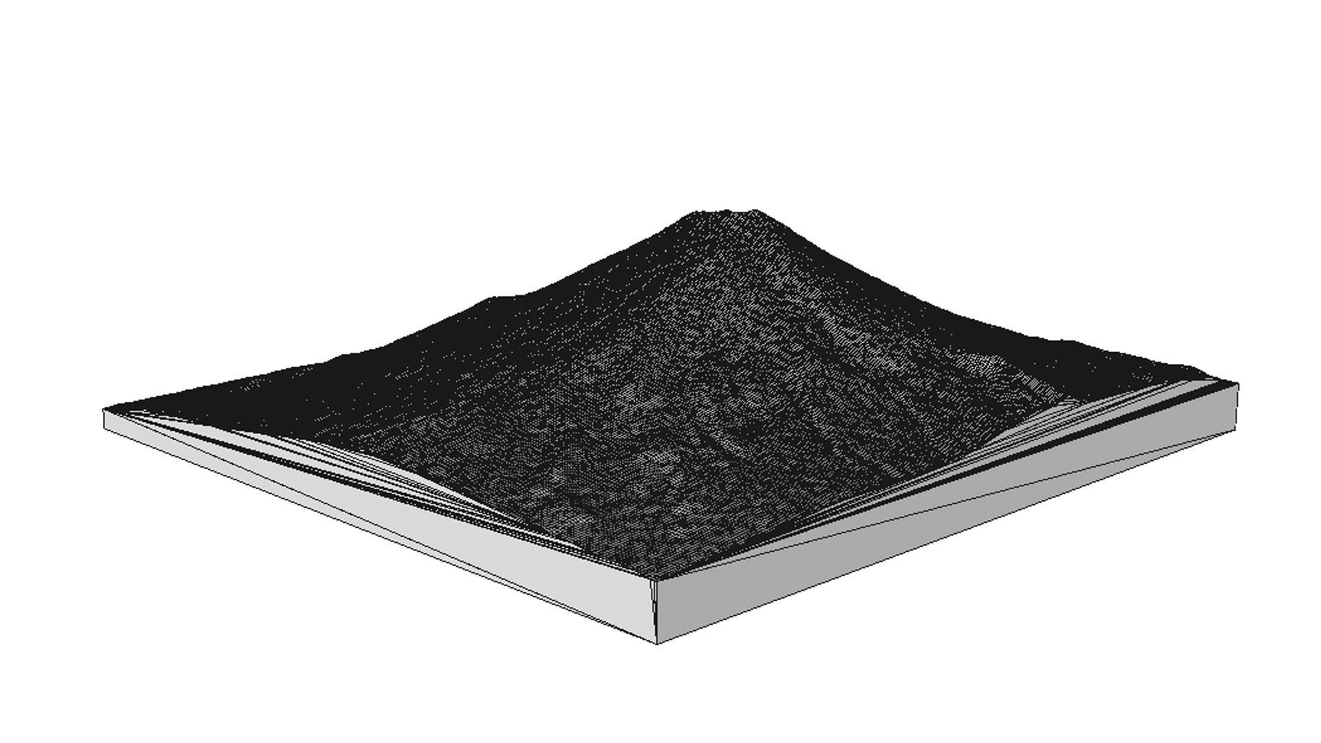 Mount Fuji Free 3D model_7