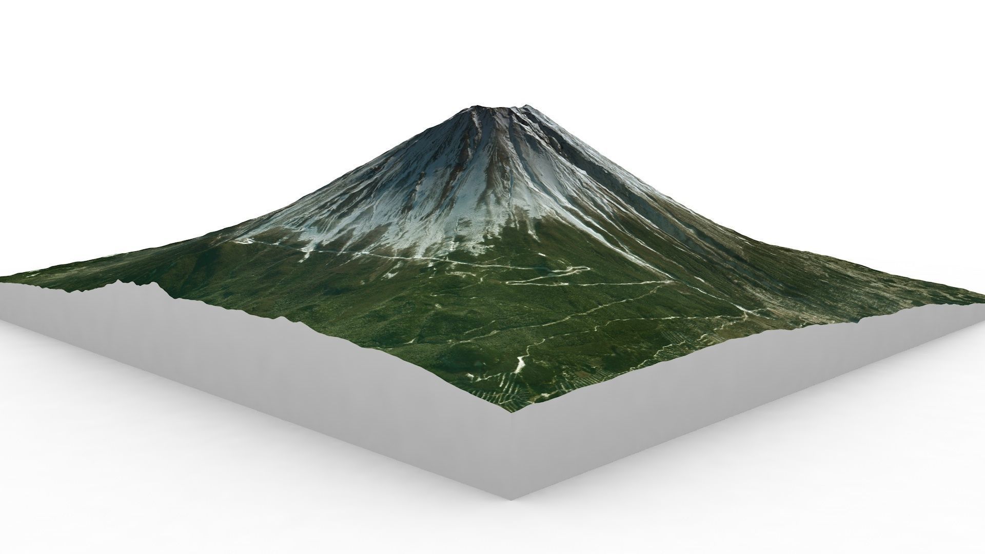 Mount Fuji Free 3D model_4