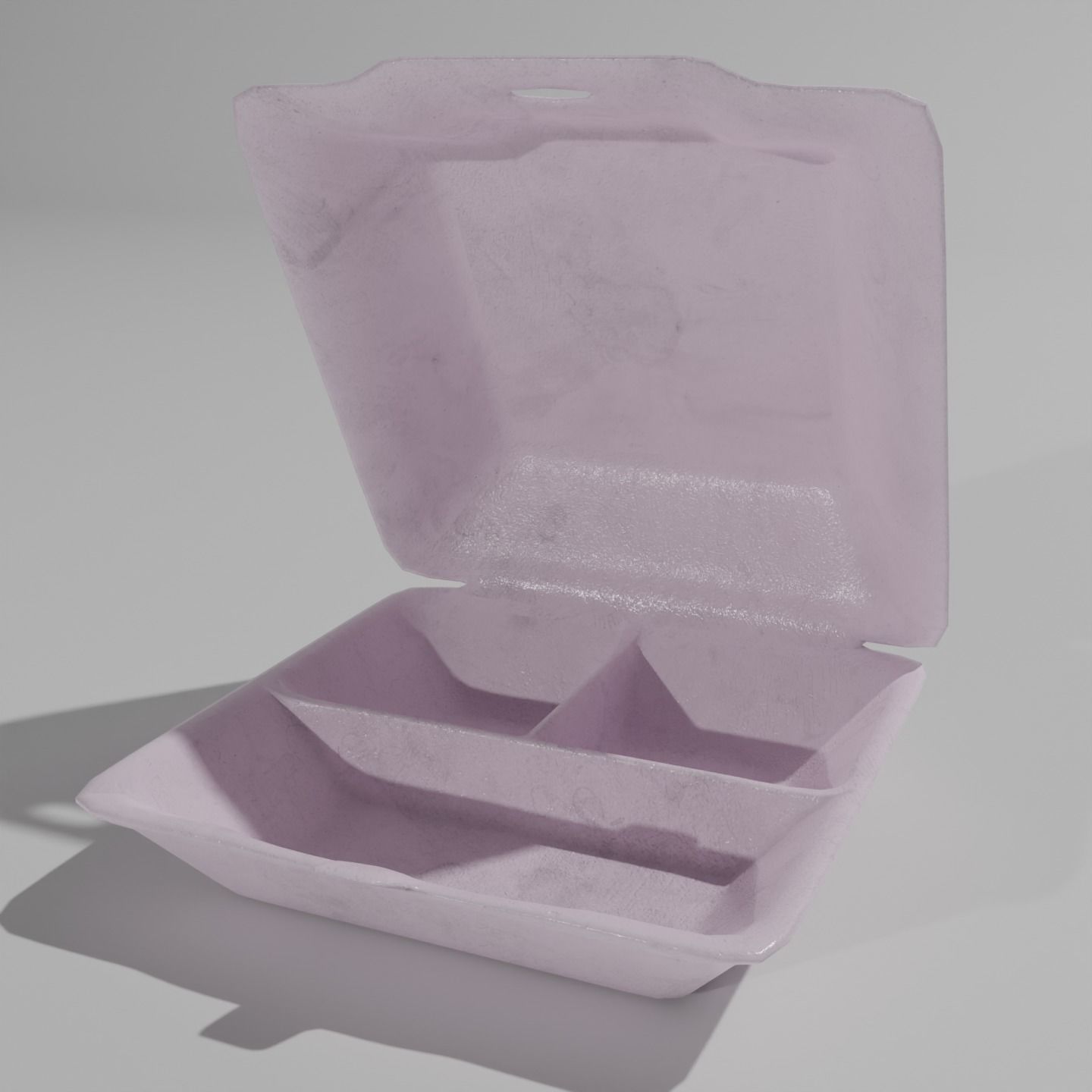 Styrofoam Containers Pack 3D model_7