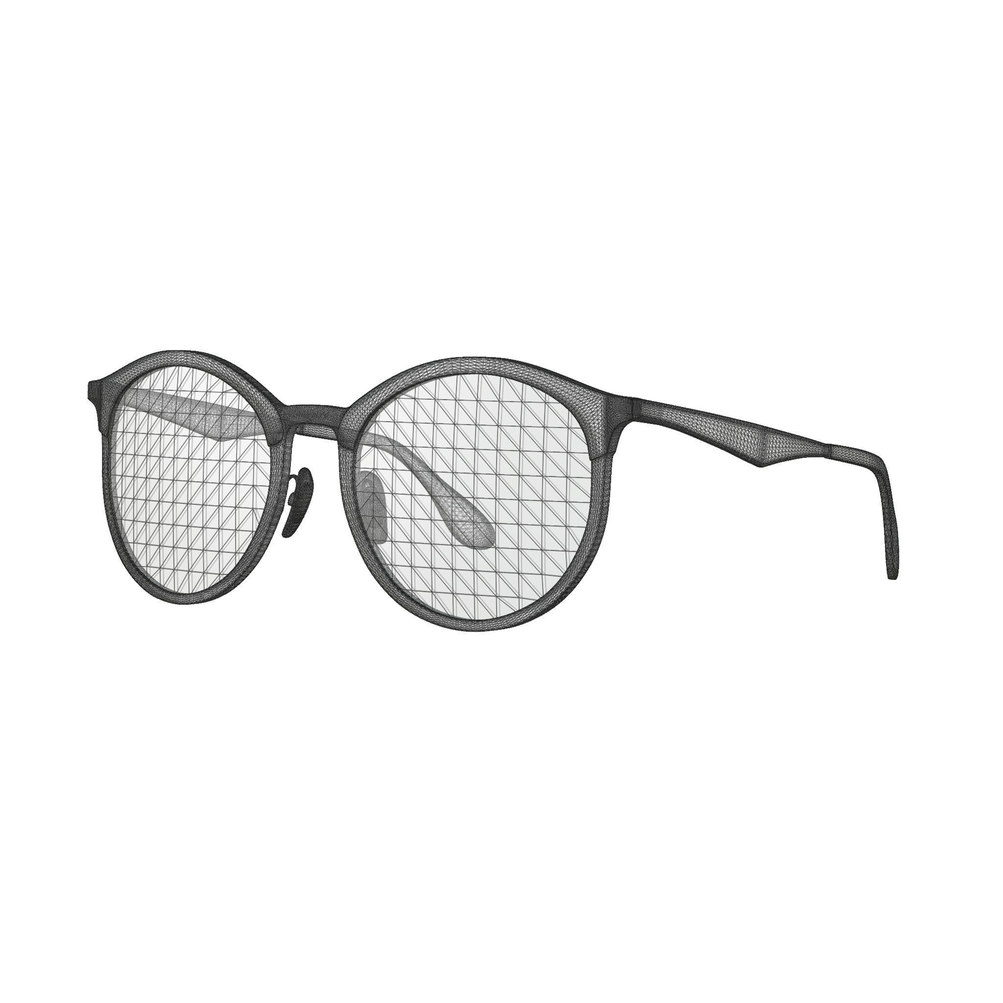 Ray-Ban Emma - RB4277 6306T3 Sunglasses Low-poly 3D model_5