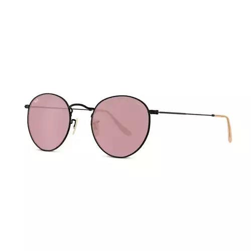 Ray-Ban Round metal - RB3447 9066Z0 Sunglasses Low-poly 3D model
