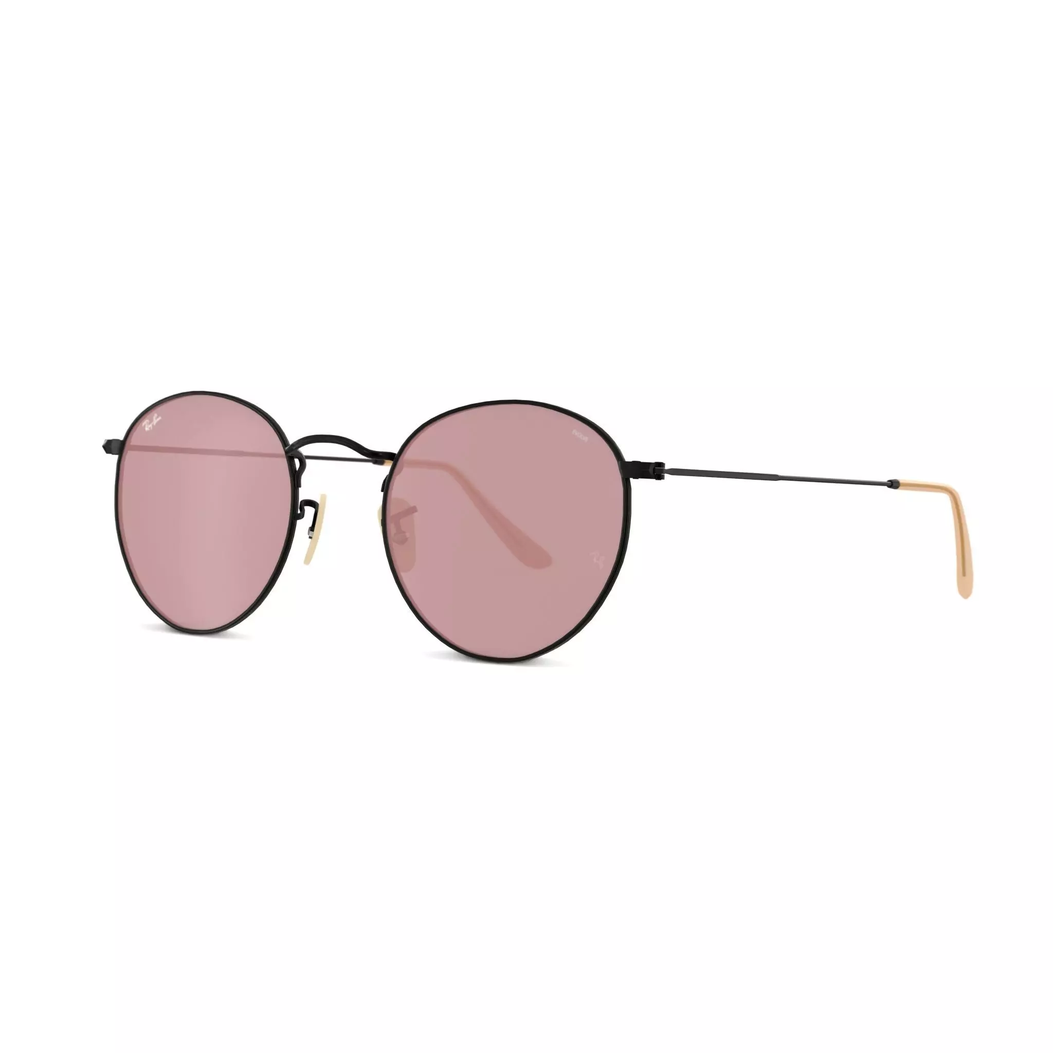 Ray-Ban Round metal - RB3447 9066Z0 Sunglasses Low-poly 3D model_0