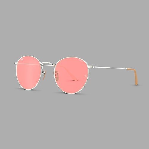 Ray-Ban Round metal - RB3447 9065V7 Sunglasses Low-poly 3D model