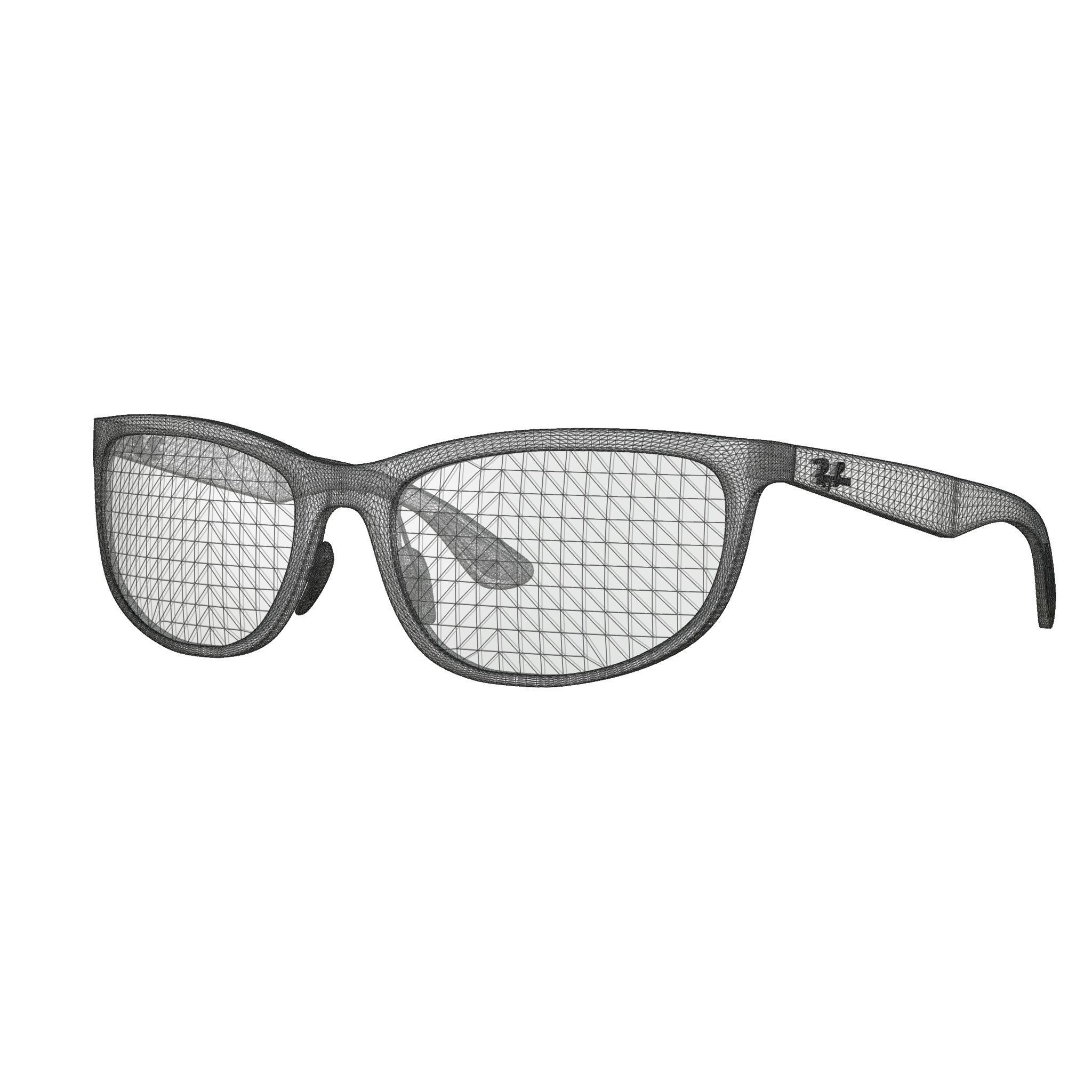 Ray-Ban Chromance RB4265 601SA1 Sunglasses Low-poly 3D model_5