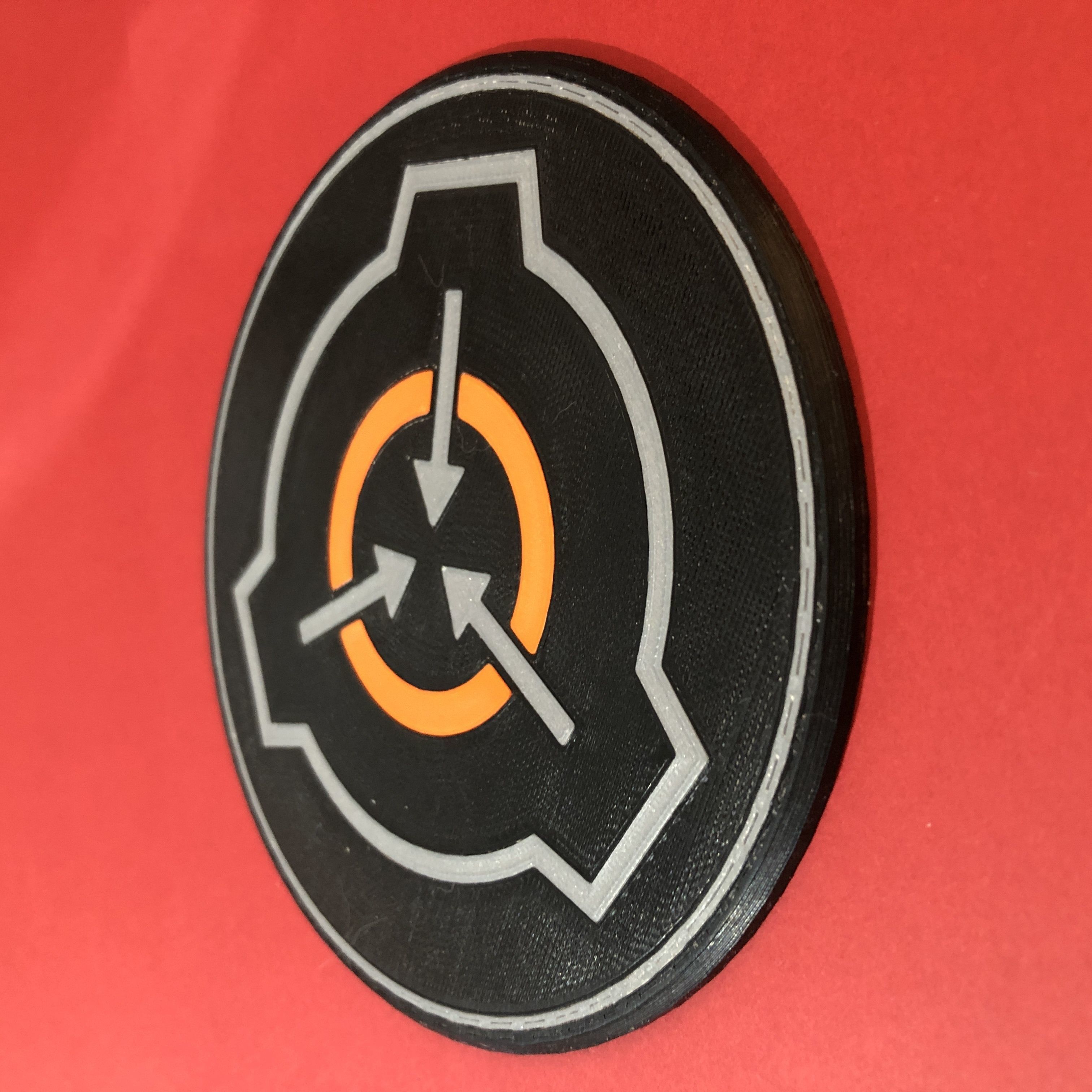 SCP Foundation Logo Coaster 3D print model_2