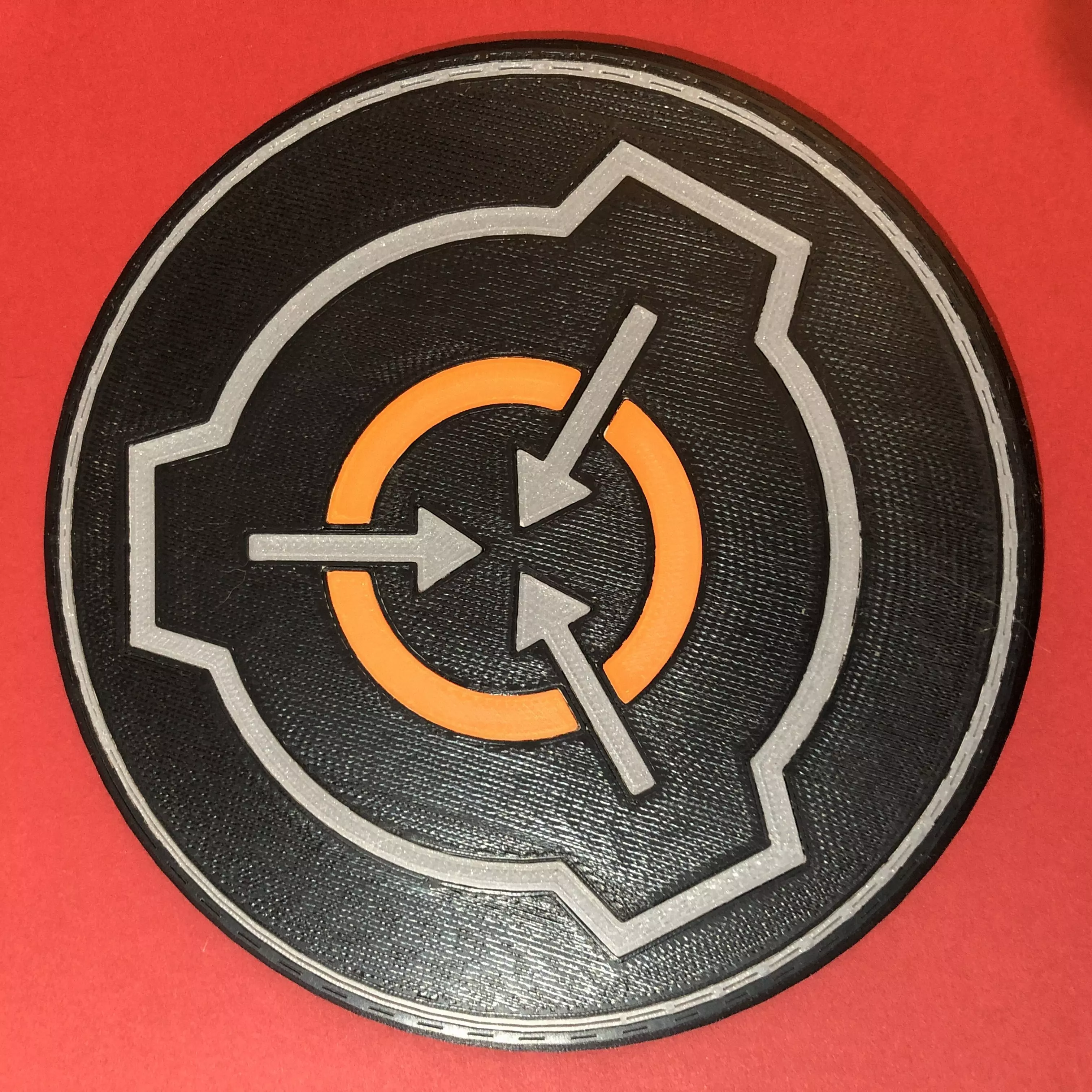 SCP Foundation Logo Coaster 3D print model_0