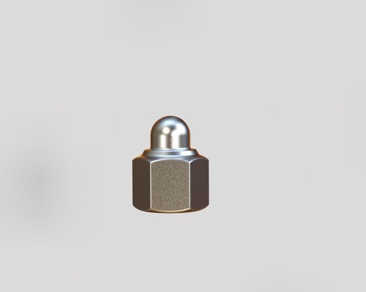 M4 Locking Acorn Nuts 3D print model_15