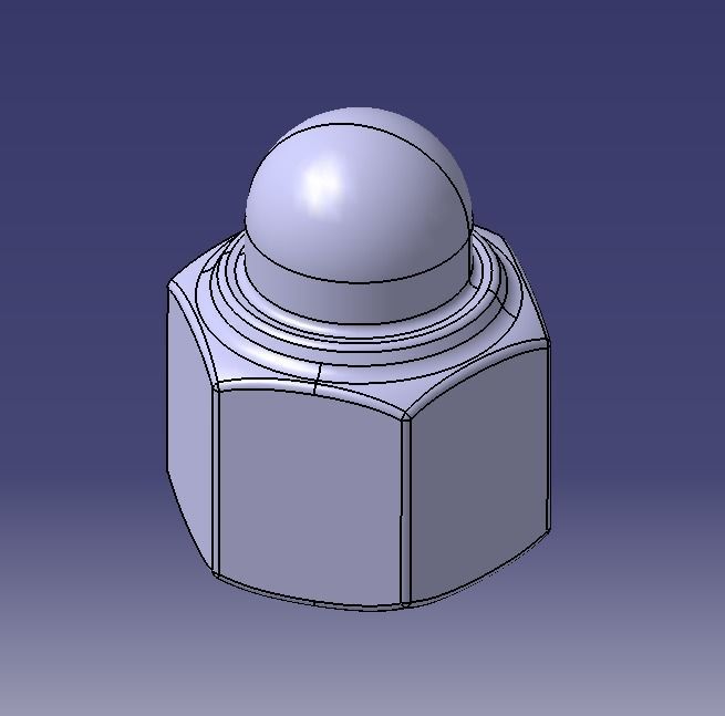 M4 Locking Acorn Nuts 3D print model_18