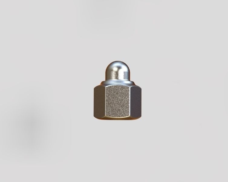 M4 Locking Acorn Nuts 3D print model_12