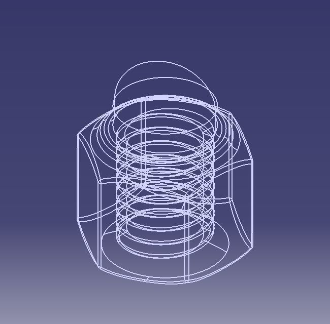 M4 Locking Acorn Nuts 3D print model_19