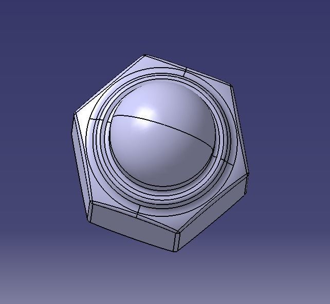 M4 Locking Acorn Nuts 3D print model_20