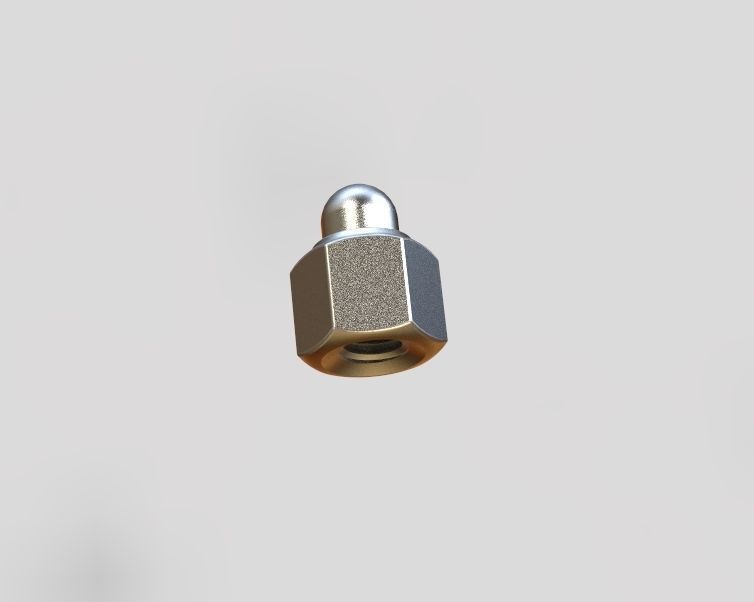 M4 Locking Acorn Nuts 3D print model_17