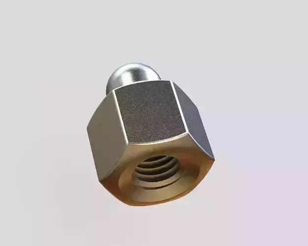 M4 Locking Acorn Nuts 3D print model