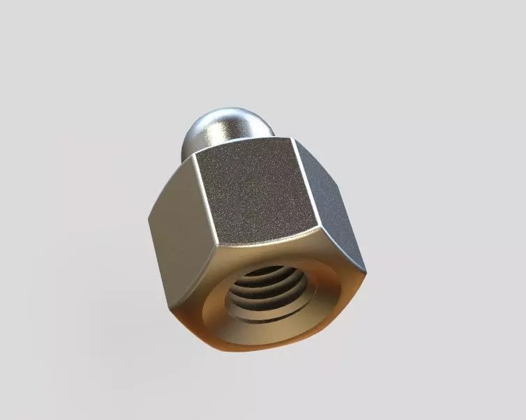 M4 Locking Acorn Nuts 3D print model_0