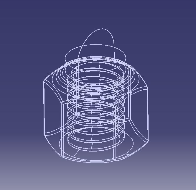 M4 Locking Acorn Nuts 3D print model_6