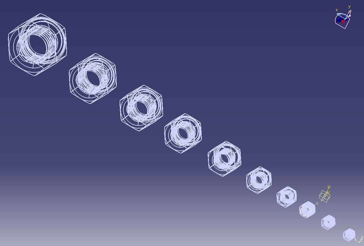 M4 Locking Acorn Nuts 3D print model_40