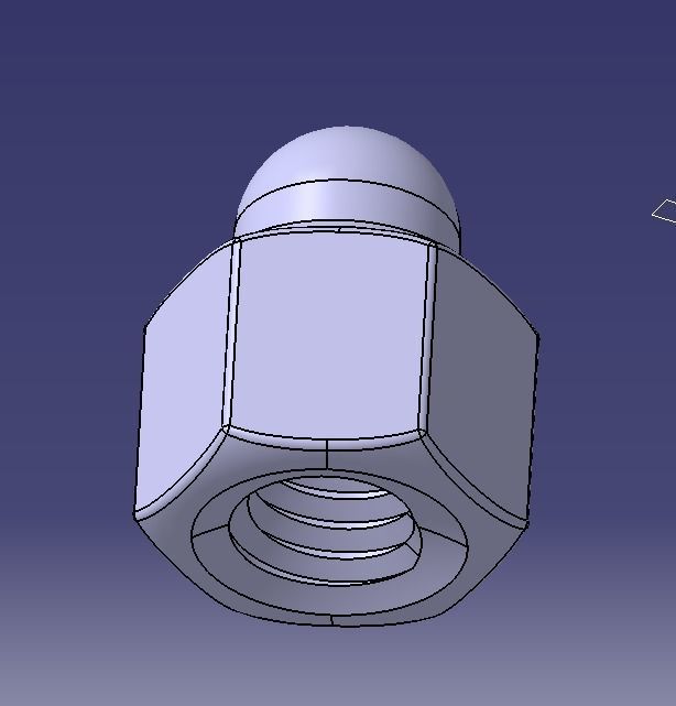 M4 Locking Acorn Nuts 3D print model_22