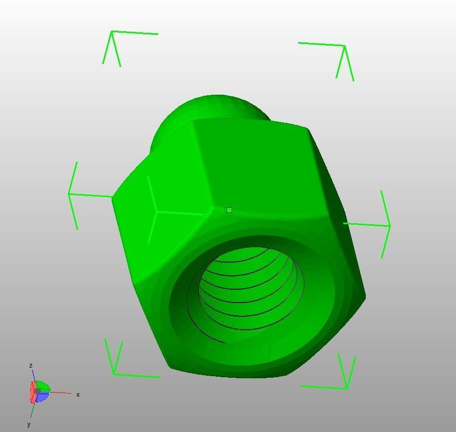 M4 Locking Acorn Nuts 3D print model_10