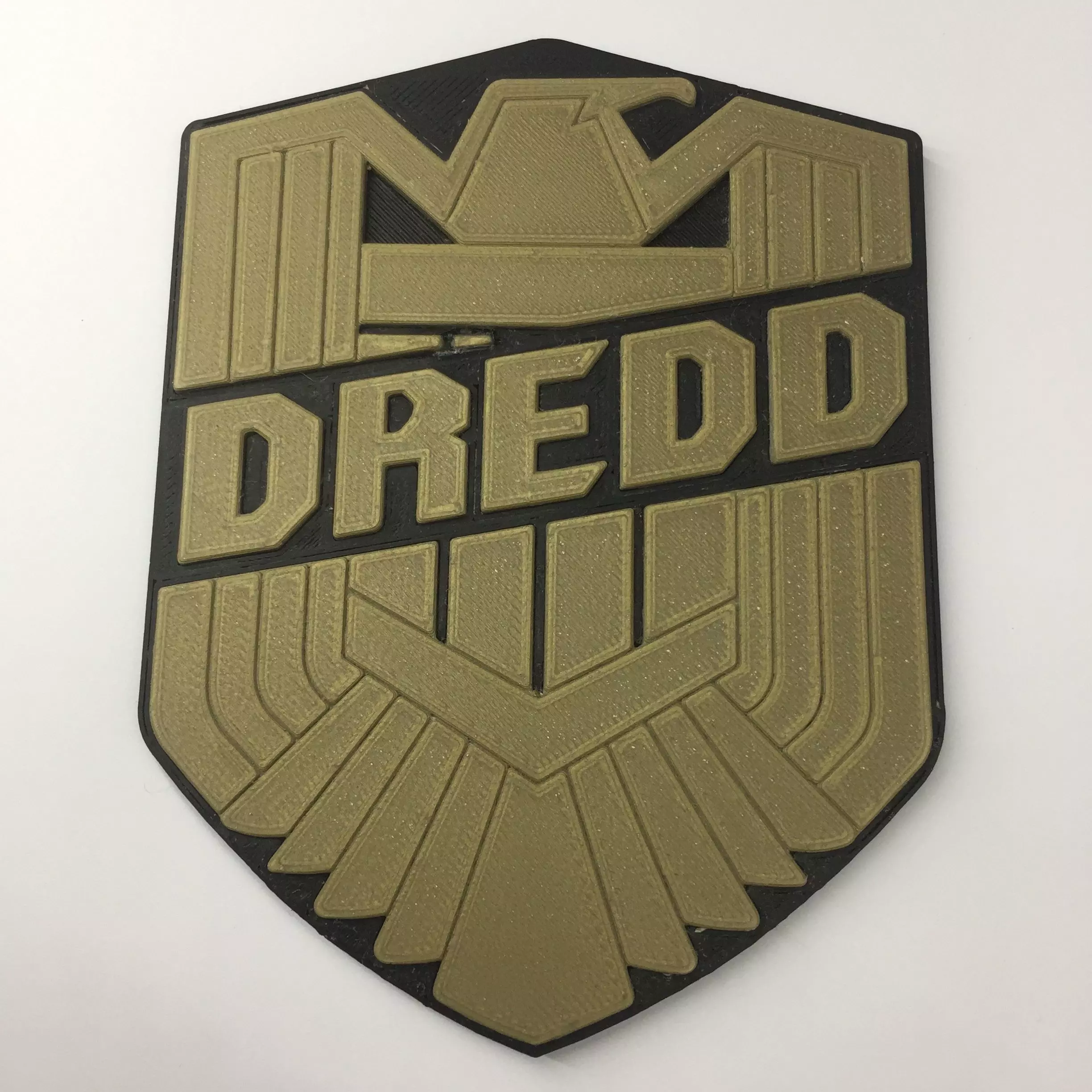 Judge Dredd Movie Style Badge Coaster 3D print model_0