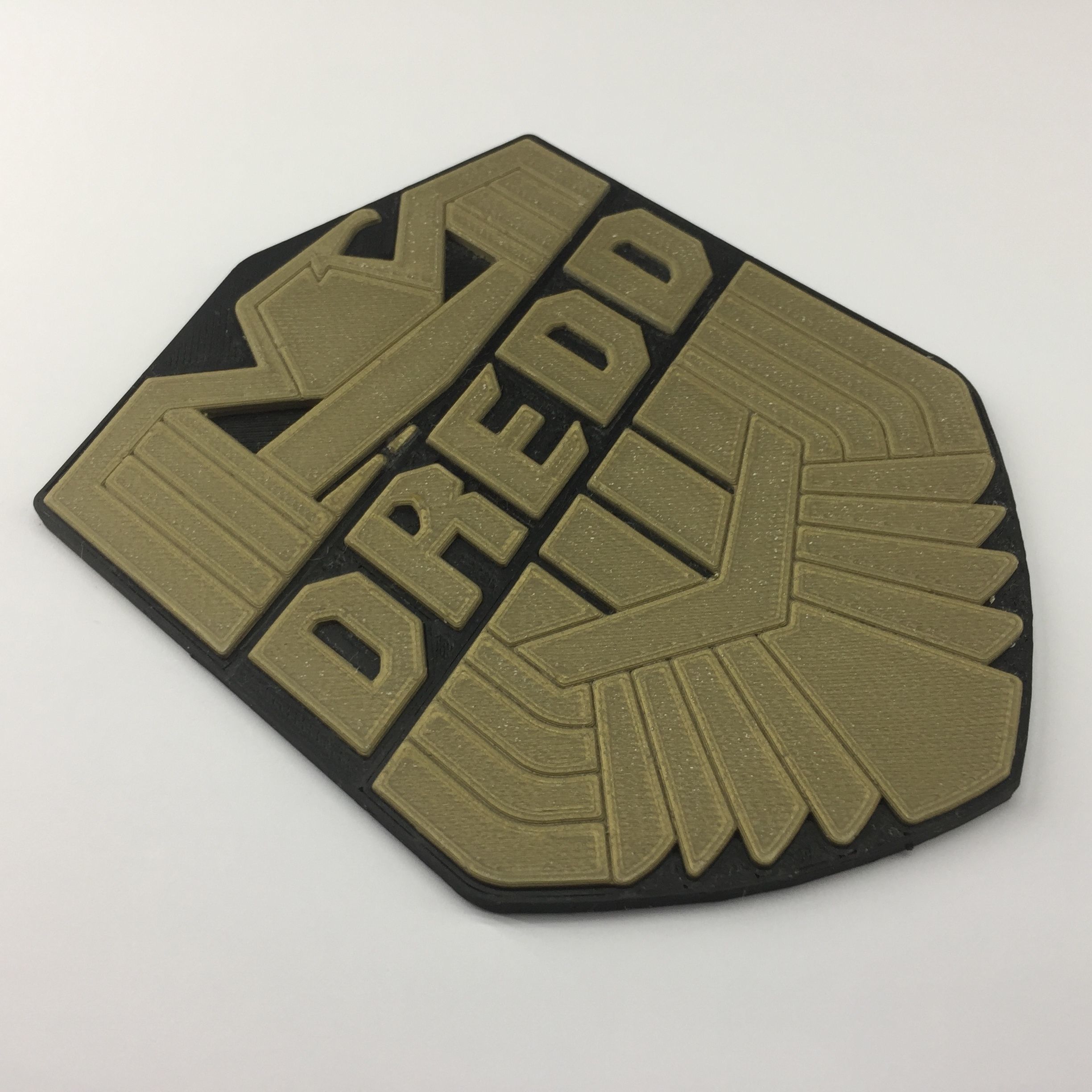 Judge Dredd Movie Style Badge Coaster 3D print model_4