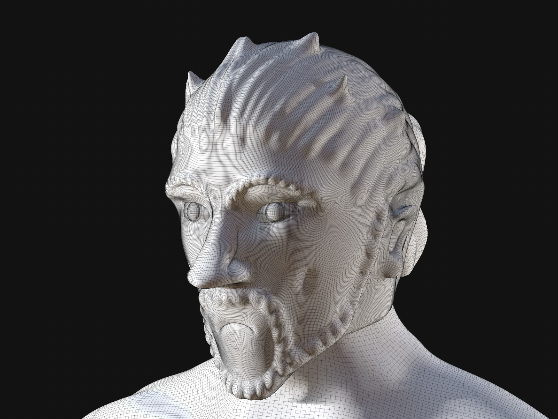 sparta character 3D print model_10
