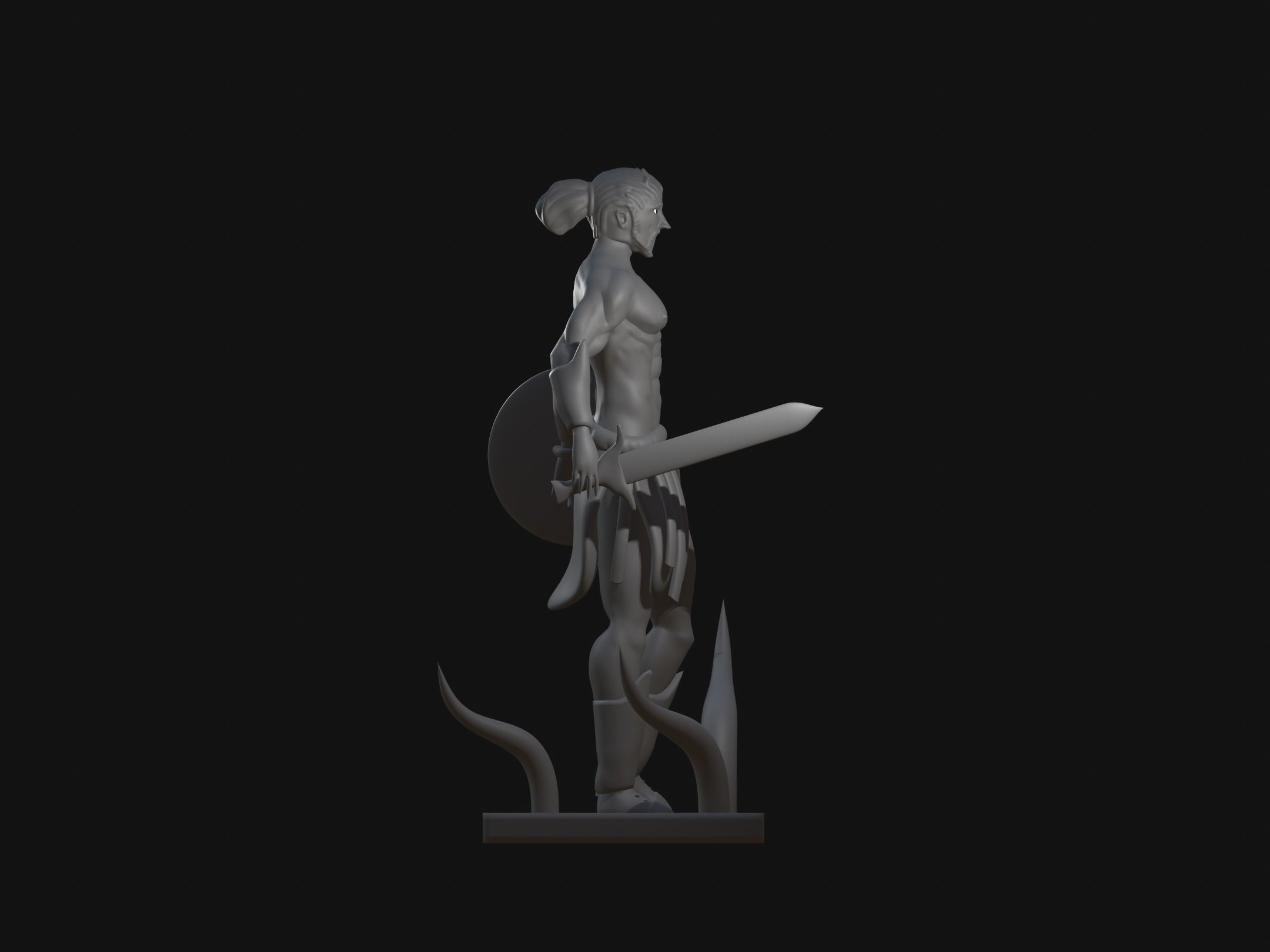 sparta character 3D print model_4