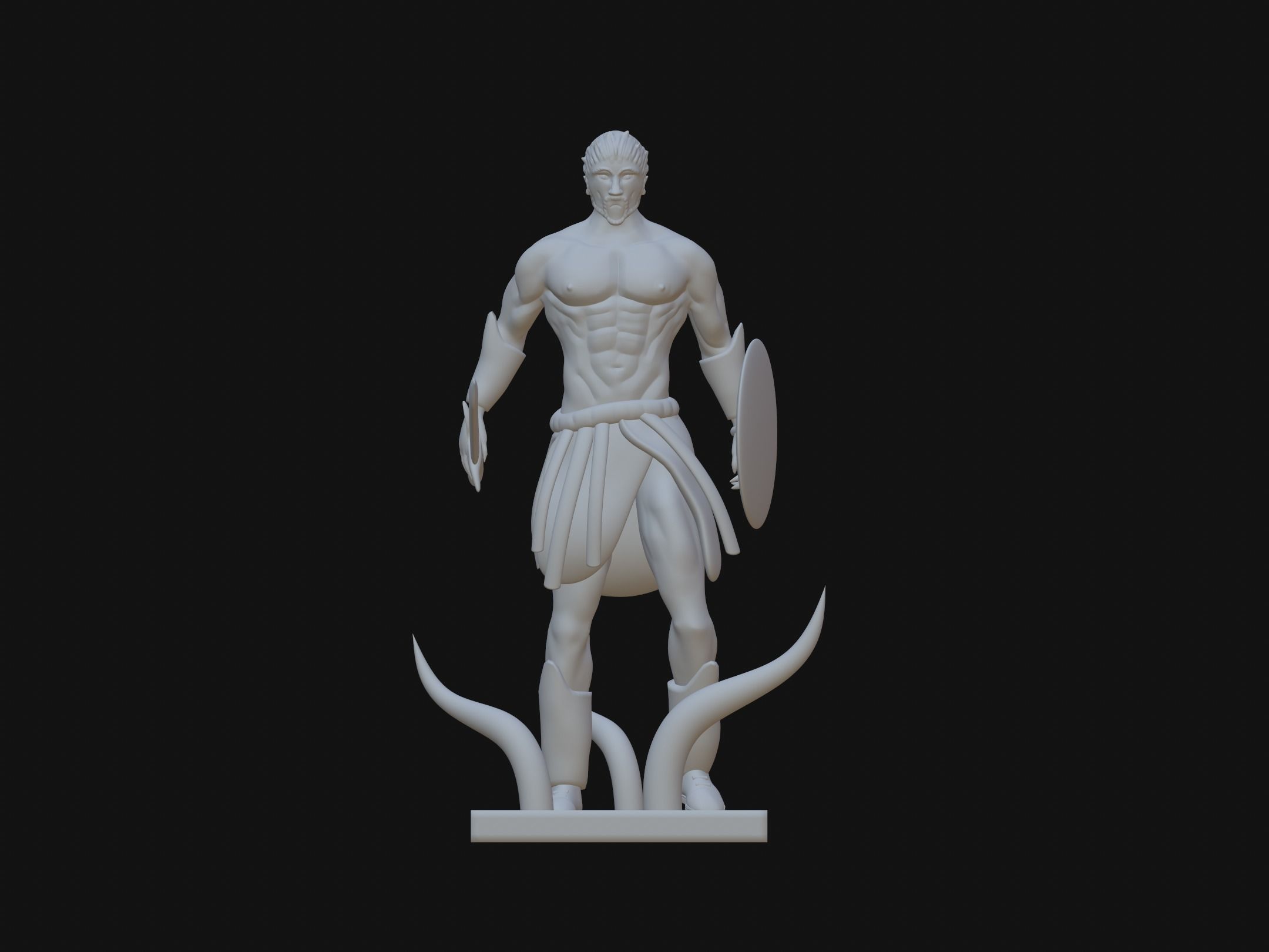 sparta character 3D print model_9